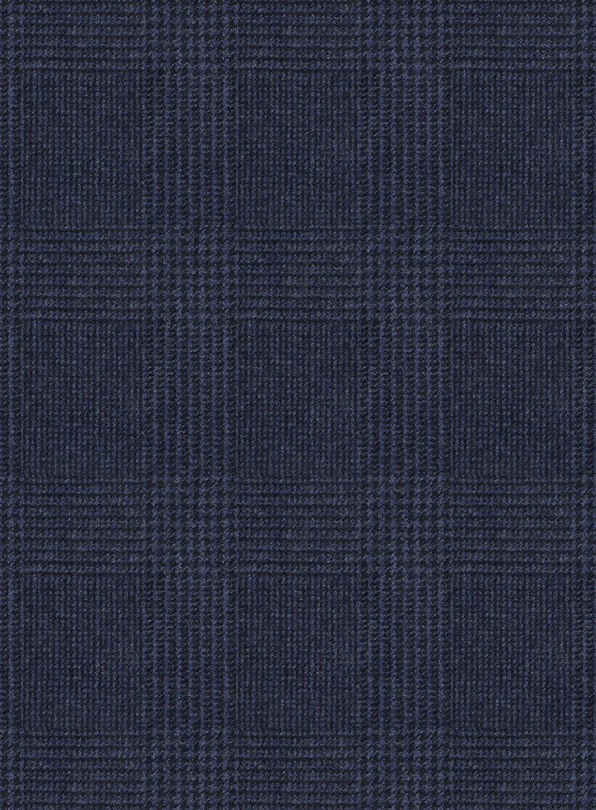 Caccioppoli Calic Glen Blue Wool Suit