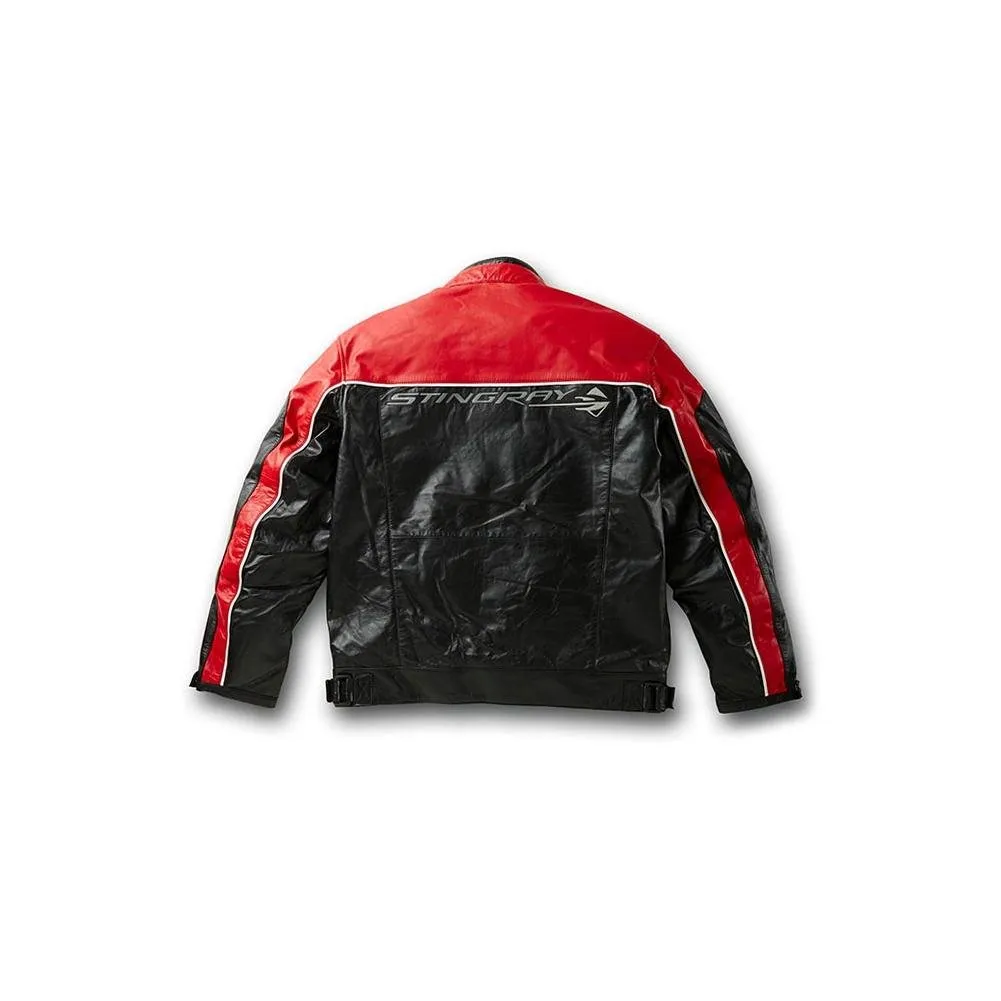 Corvette - Black and Red Fish Inlay Jacket, C7 Stingray