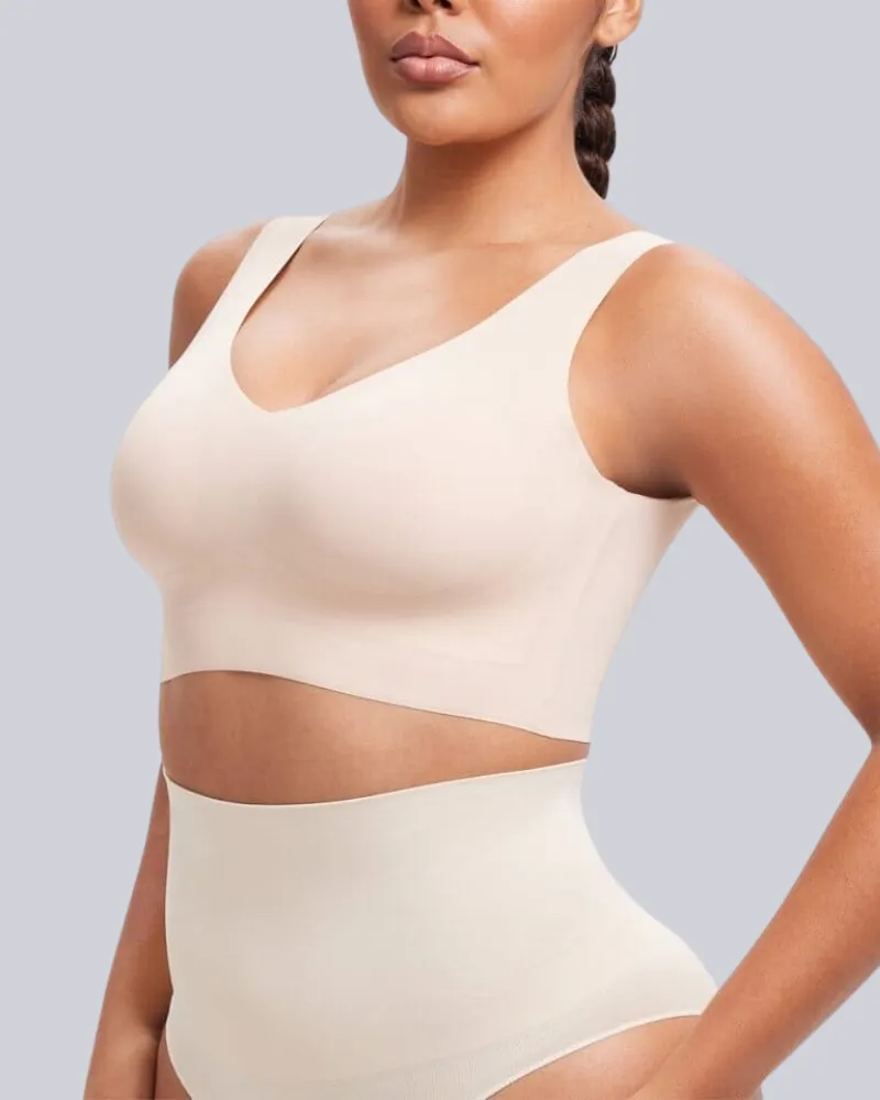 Floralshe®Wireless Back Smoothing V-Neck Tank Bra
