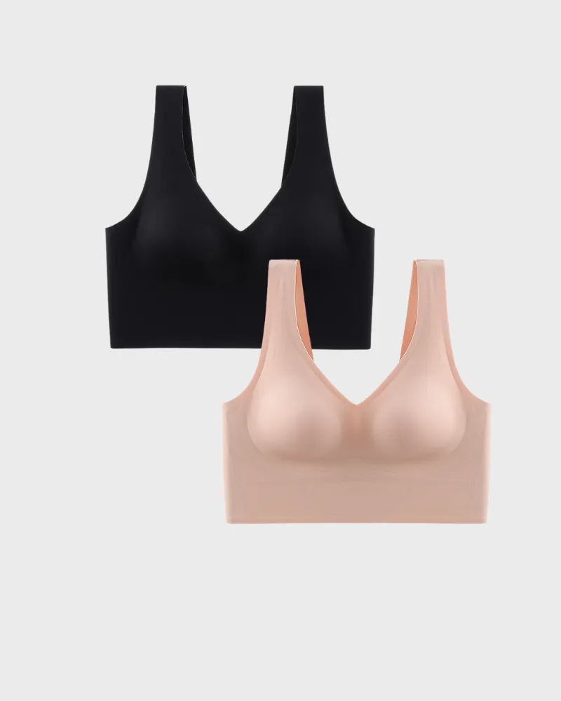 Floralshe®Wireless Back Smoothing V-Neck Tank Bra