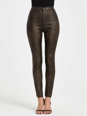 Full Size Buttoned Long Jeans - Culture Heaven Special