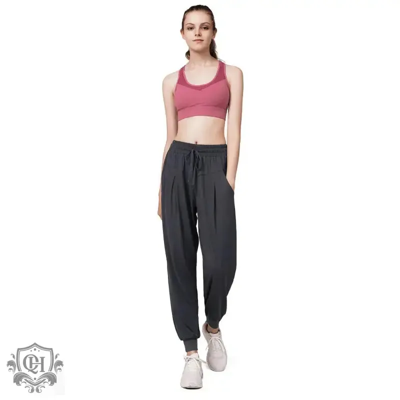 High Waist Cotton Blend Yoga Pants