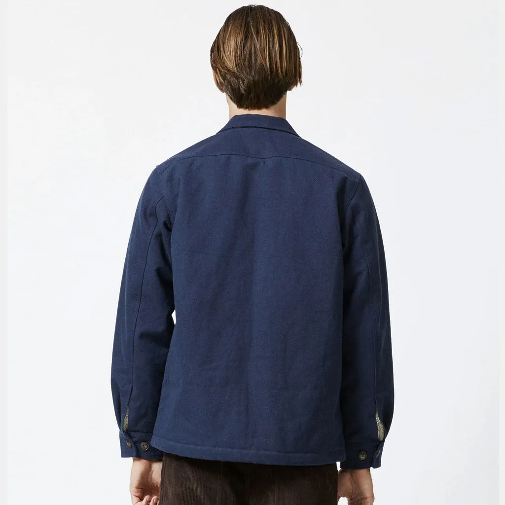 MR SIMPLE : STOCKYARD SHERPA JACKET : NAVY