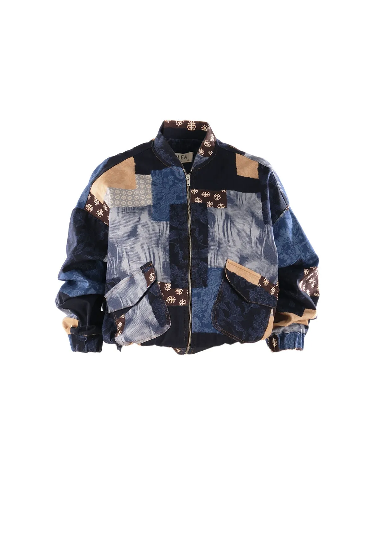 Multicolored Livia Pattern Bomber Jacket