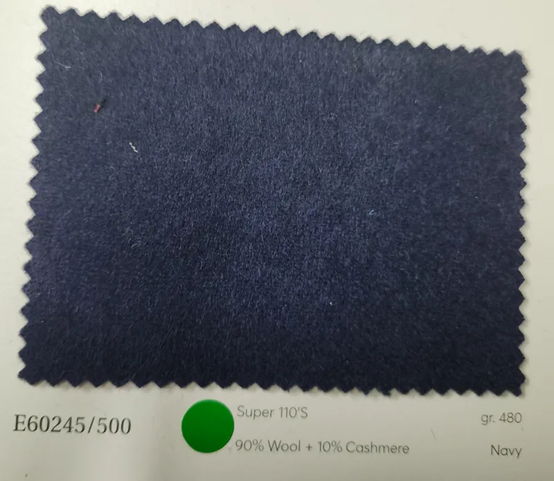 Navy Wool/ Cashmere Double Breasted Overcoat Style (DB2 2) E60245/500