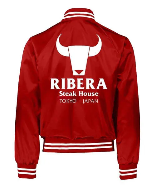 Tokyo Japan Ribera Steakhouse Wrestling Jacket Mens Bomber Varsity Fashion